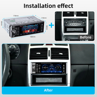 Podofo 1din MP5 odtwarzacz ekran dotykowy samochodu Radio FM 4-USB 5.1 cali obsługa androida Mirrorlink Bluetooth Carplay Radio samochodowe DVR 2